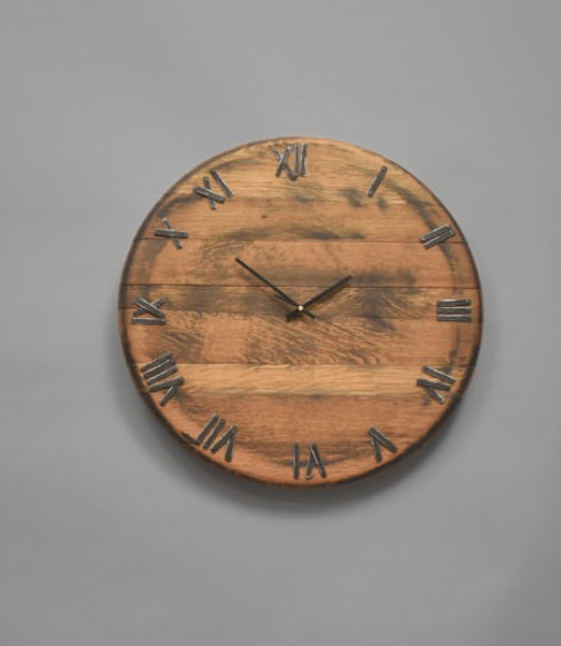 Rustic Wooden Wall Clock