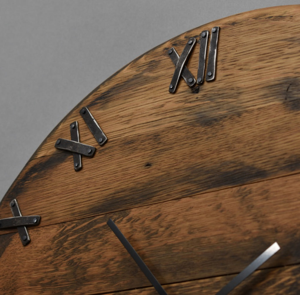 Rustic Wooden Wall Clock